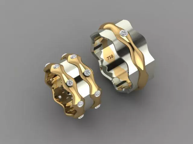 ring set 10 collection1 3D print model_0