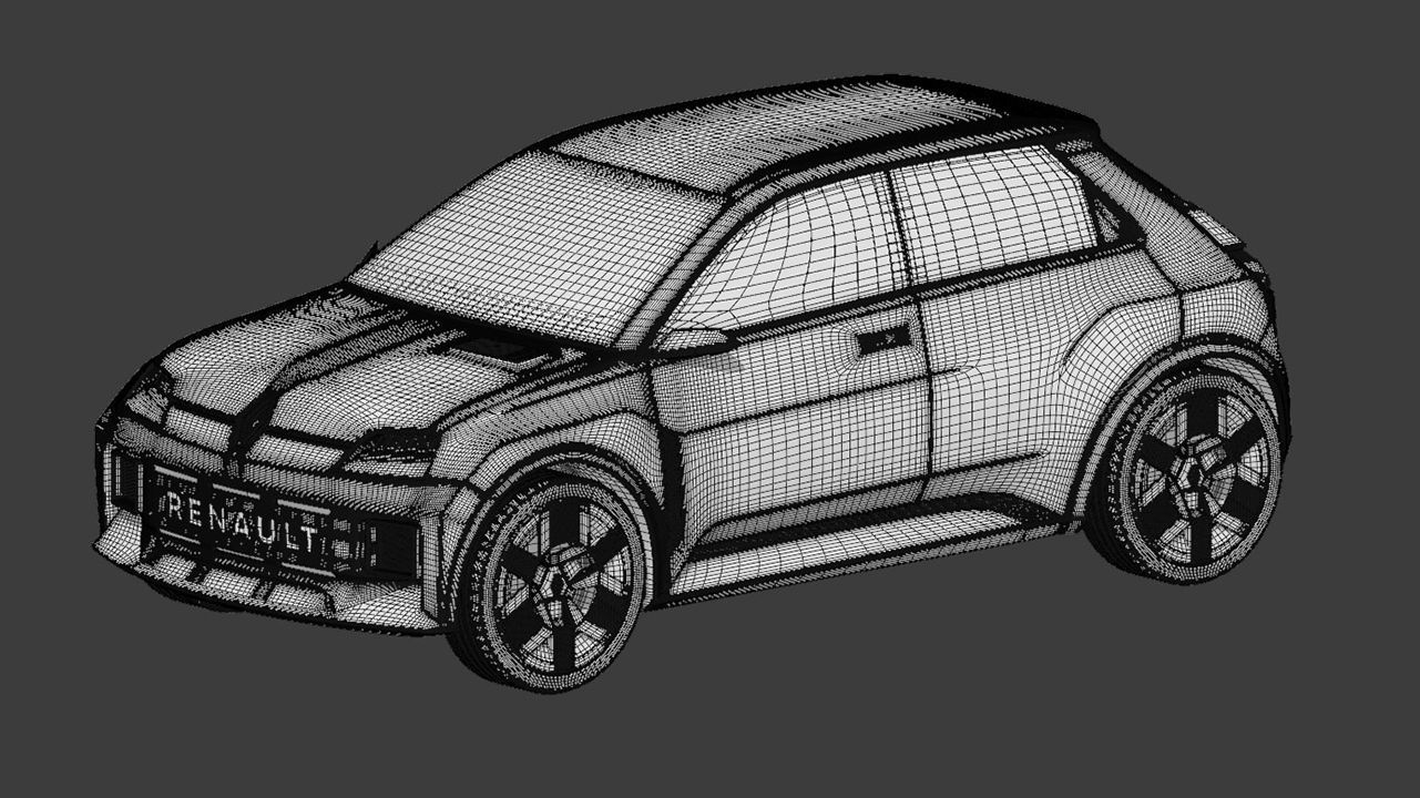 Renault 5 EV Prototype 3D model_19