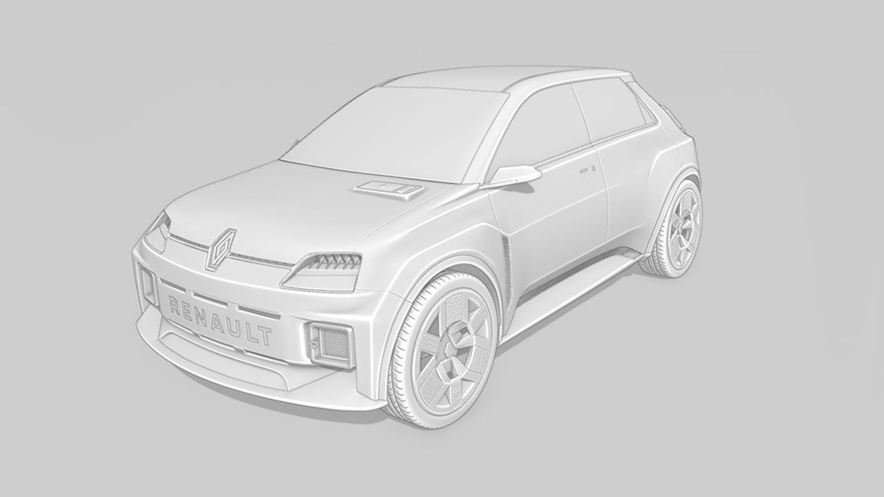 Renault 5 EV Prototype 3D model_16