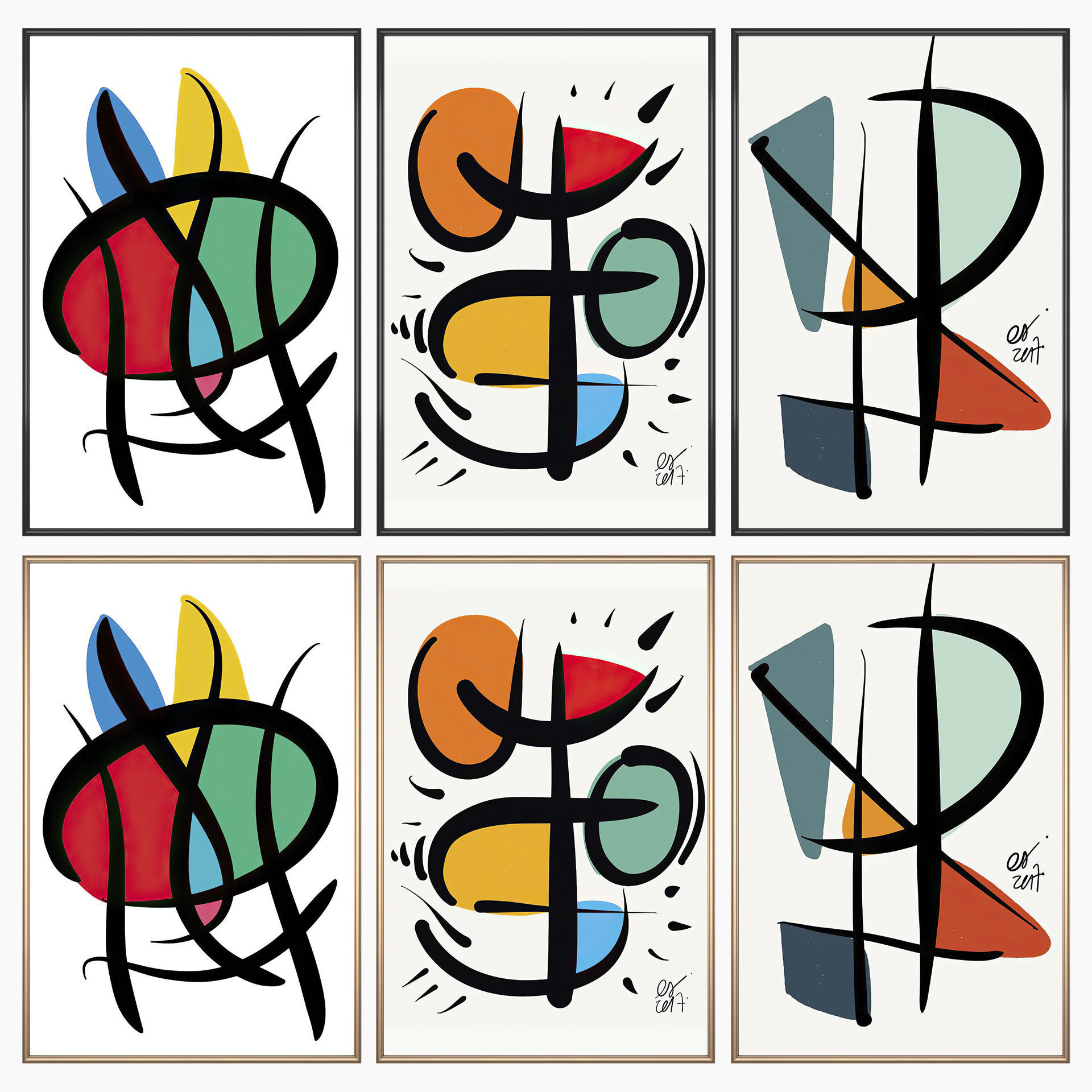 Wall Art Set 3427 3D model_1