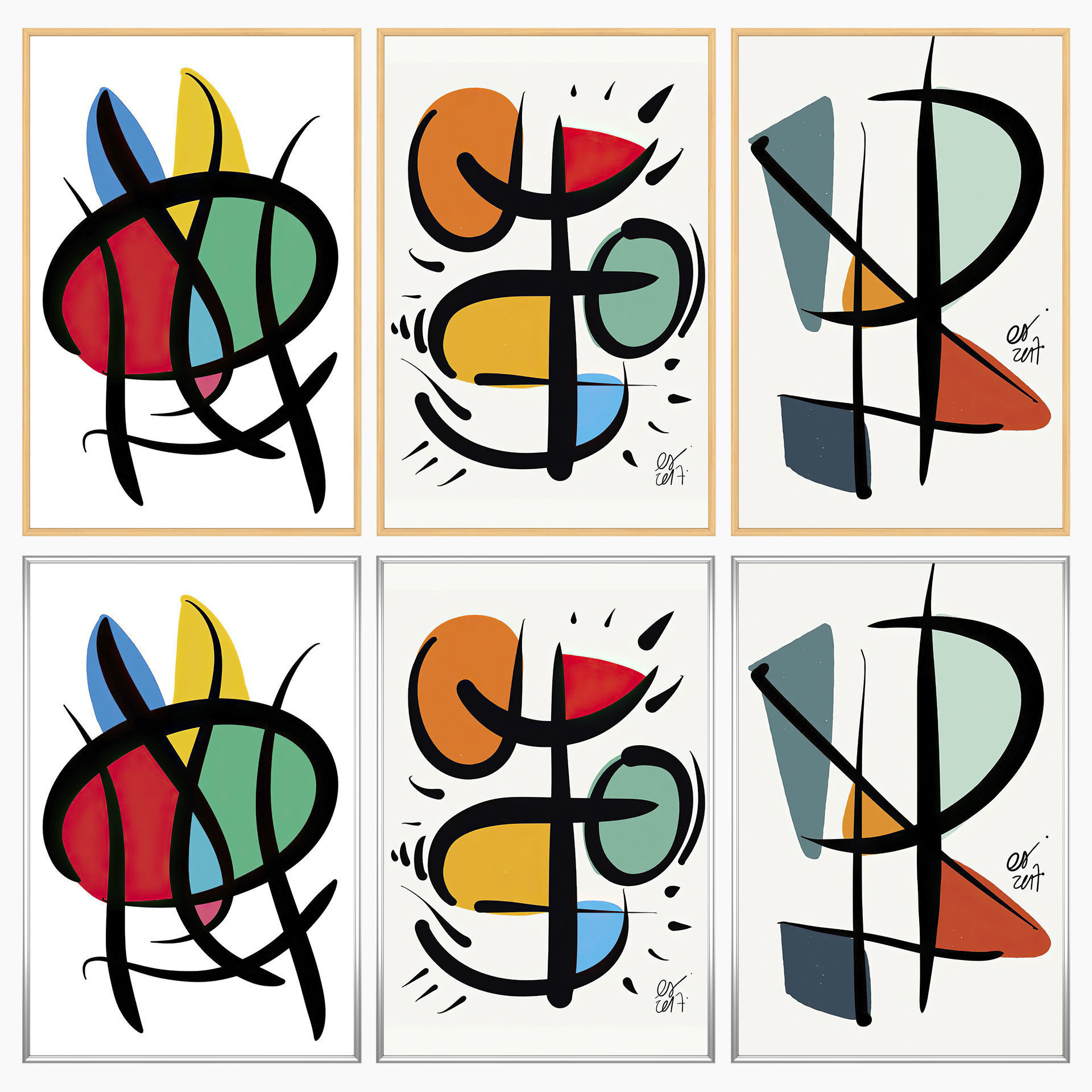 Wall Art Set 3427 3D model_2