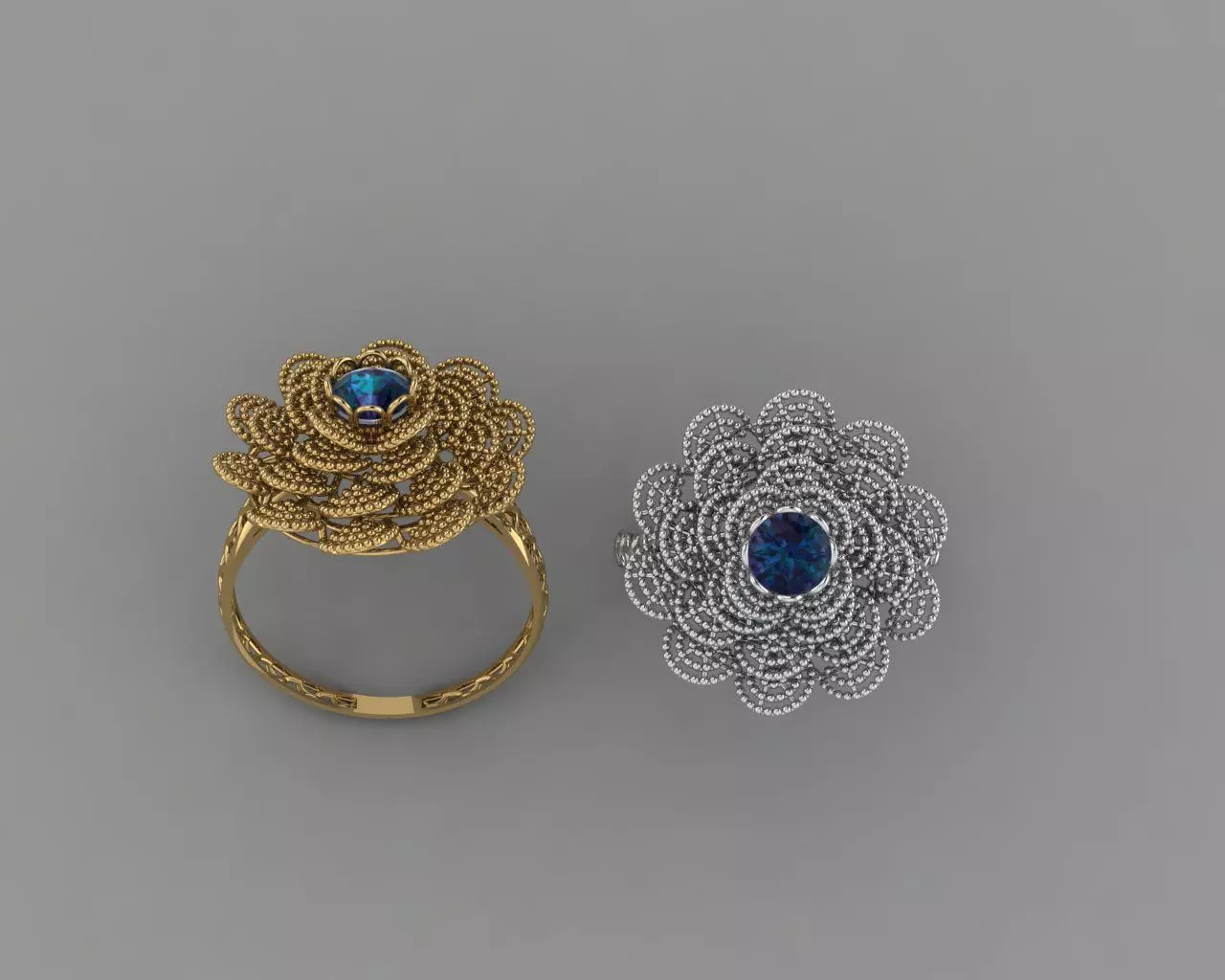 Ladies Jewelry Rings 3D model