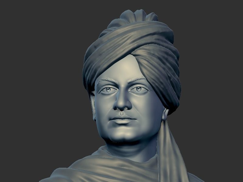 Swami Vivekanand  3D print model_11
