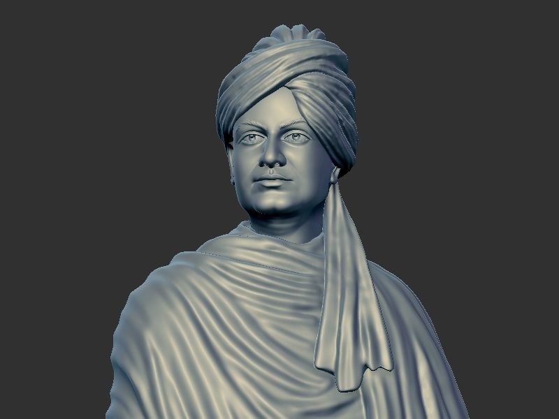 Swami Vivekanand  3D print model_9
