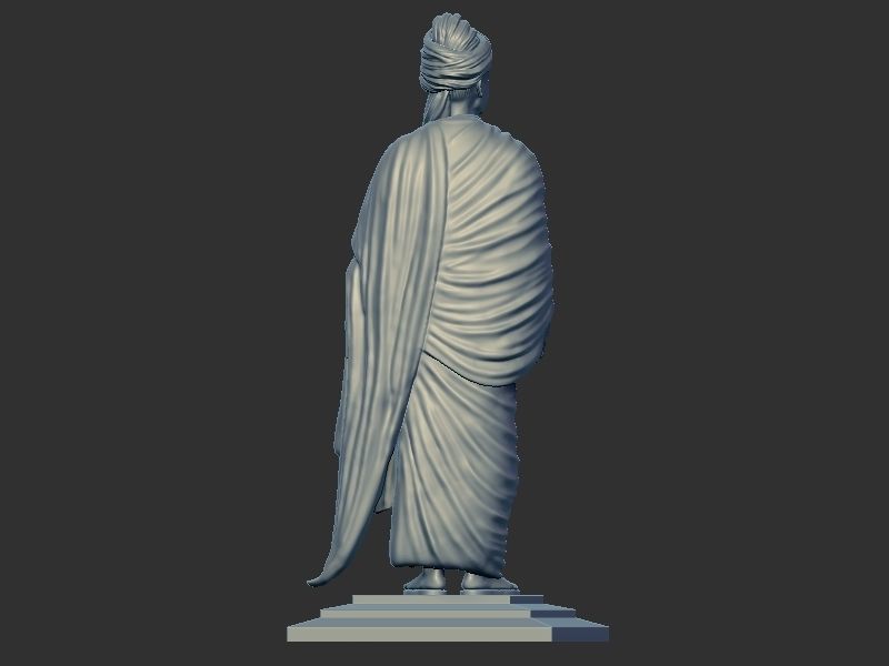 Swami Vivekanand  3D print model_4
