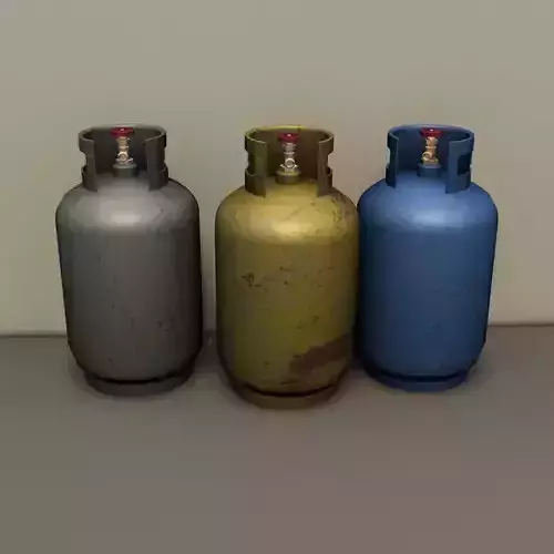 Propane Tank Low-poly 3D model maya2014 Low-poly 3D model