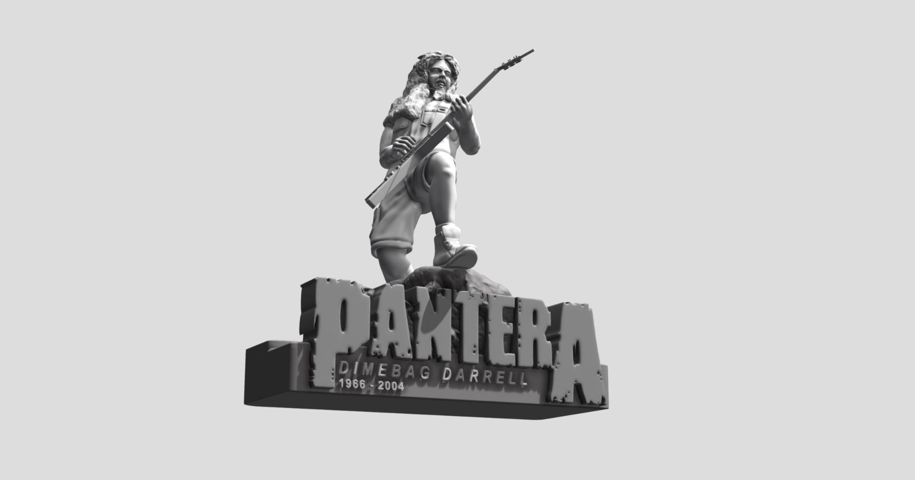 DIMEBAG DARRELL PANTERA - 3DPRINTING 3D print model_14