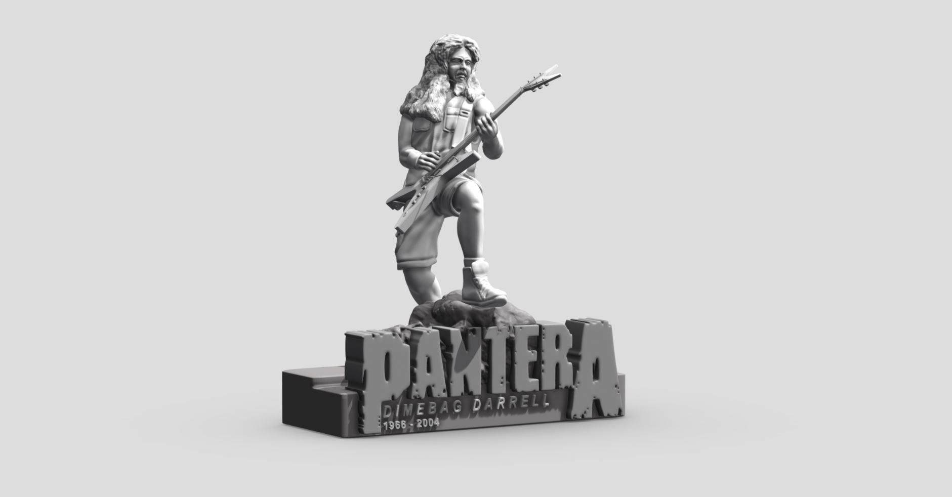 DIMEBAG DARRELL PANTERA - 3DPRINTING 3D print model_8
