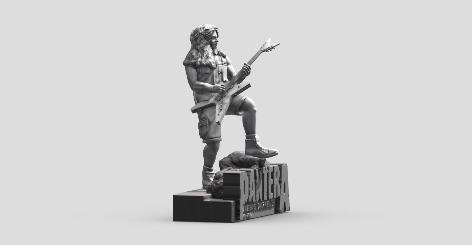 DIMEBAG DARRELL PANTERA - 3DPRINTING 3D print model_4