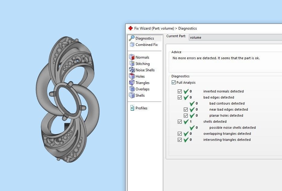 Women earrings with gems CAD 3dm stl 3D print model_24