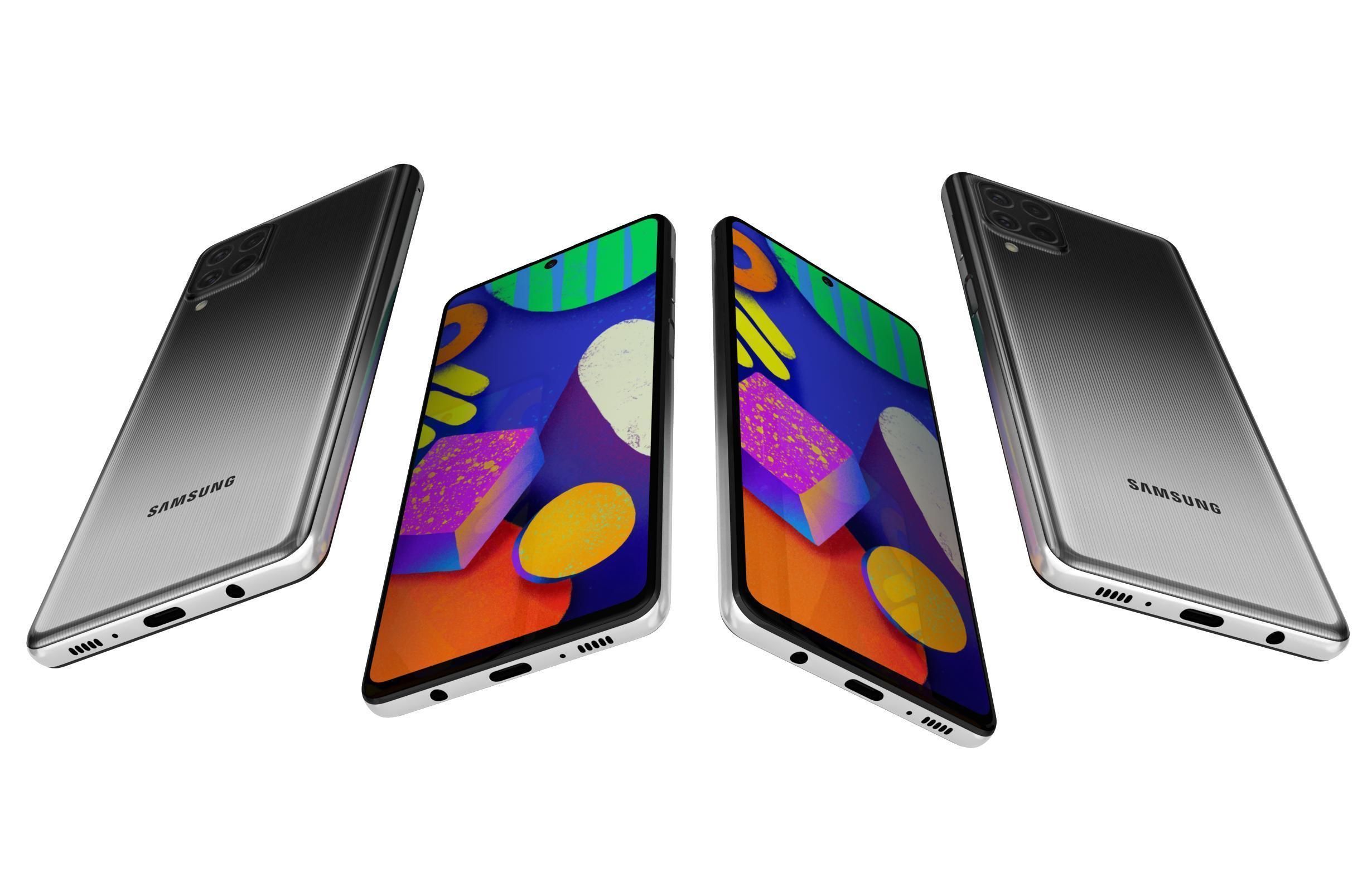 Samsung Galaxy F62 All Colors 3D model_25
