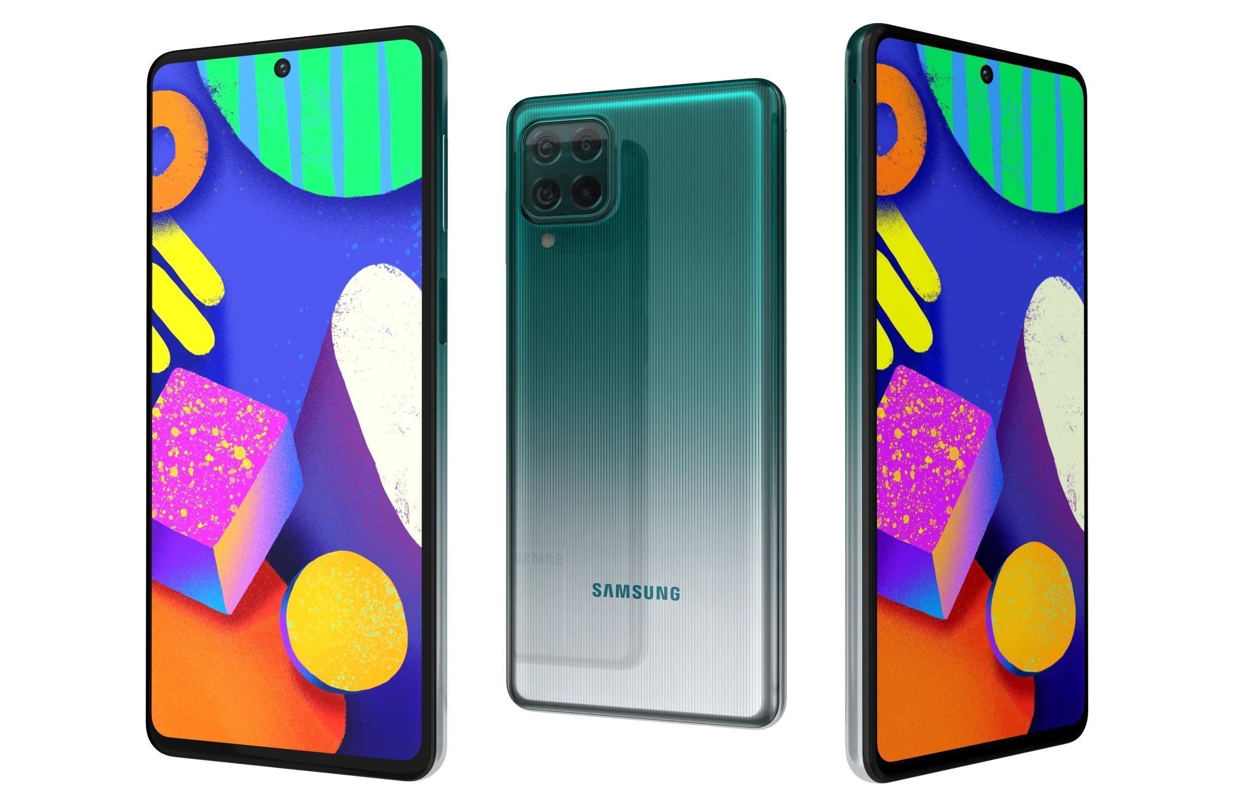 Samsung Galaxy F62 All Colors 3D model_2