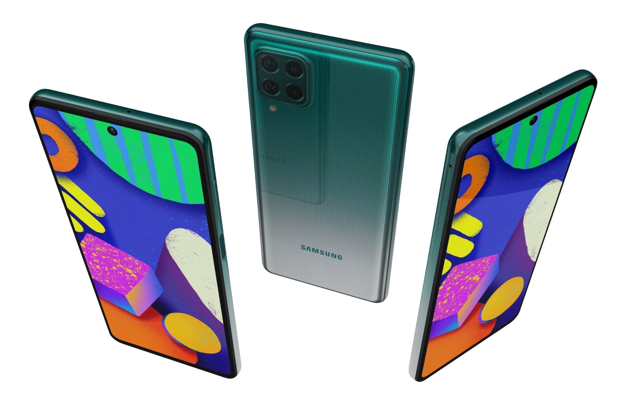 Samsung Galaxy F62 All Colors 3D model_15