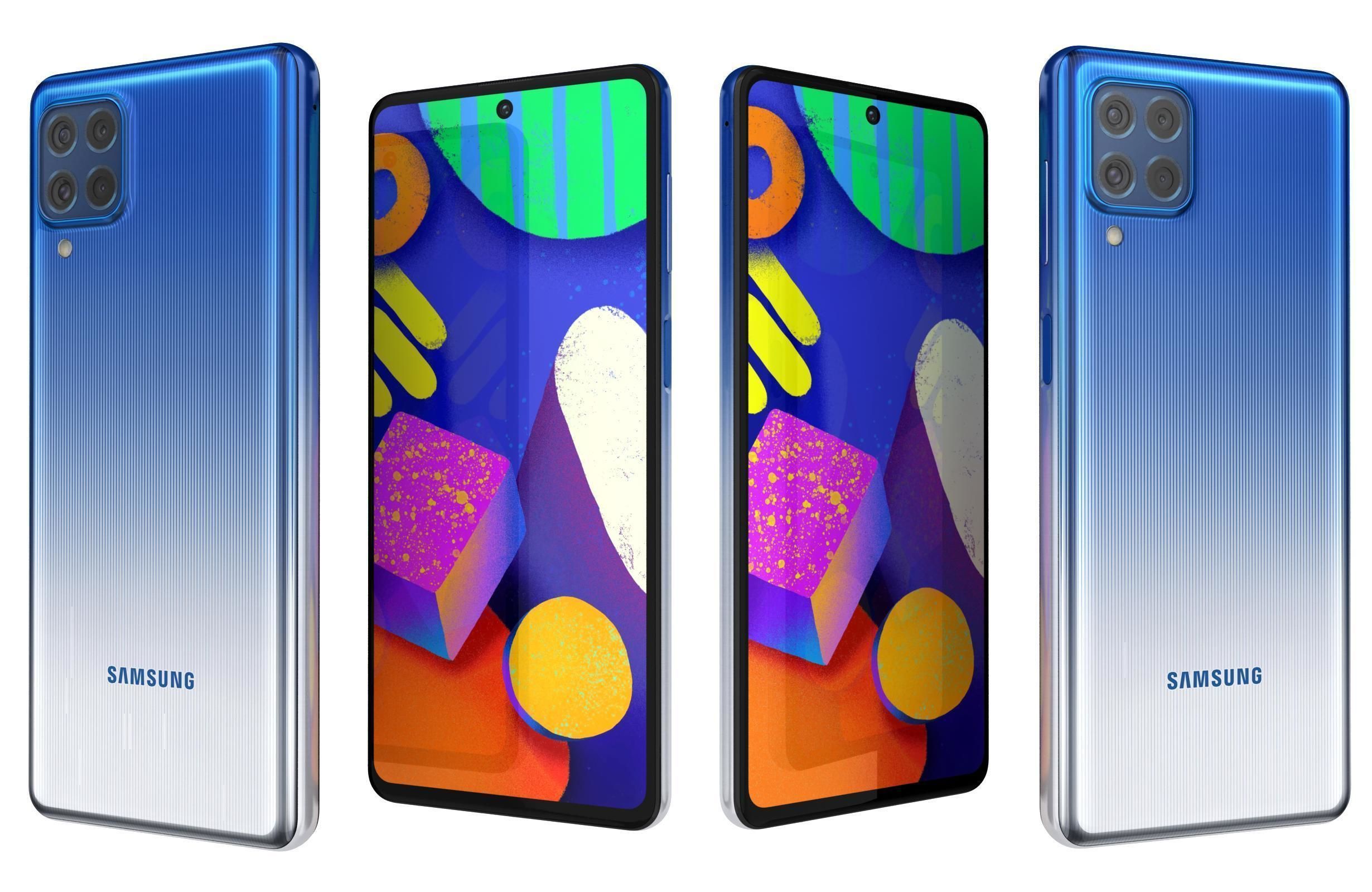 Samsung Galaxy F62 All Colors 3D model_19