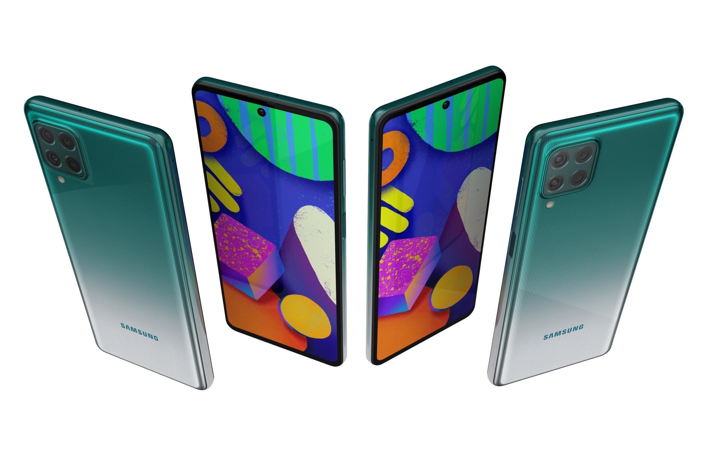 Samsung Galaxy F62 All Colors 3D model_3