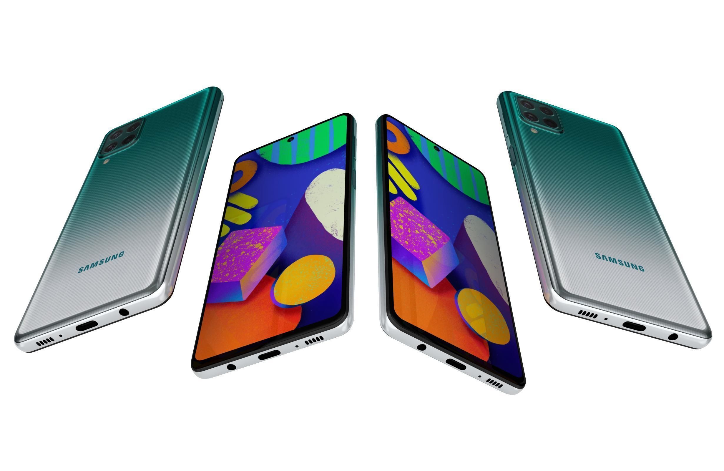 Samsung Galaxy F62 All Colors 3D model_36