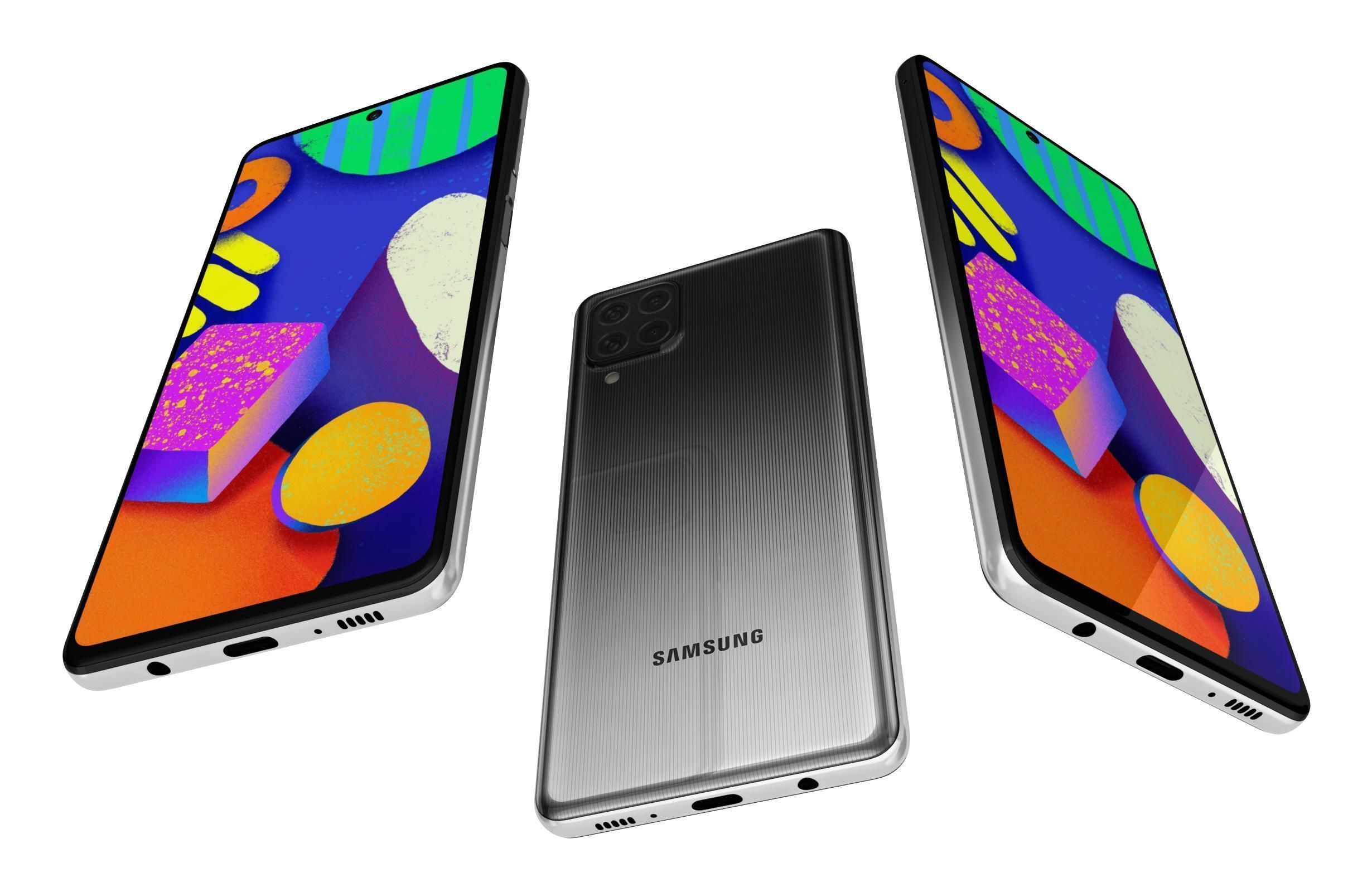 Samsung Galaxy F62 All Colors 3D model_33