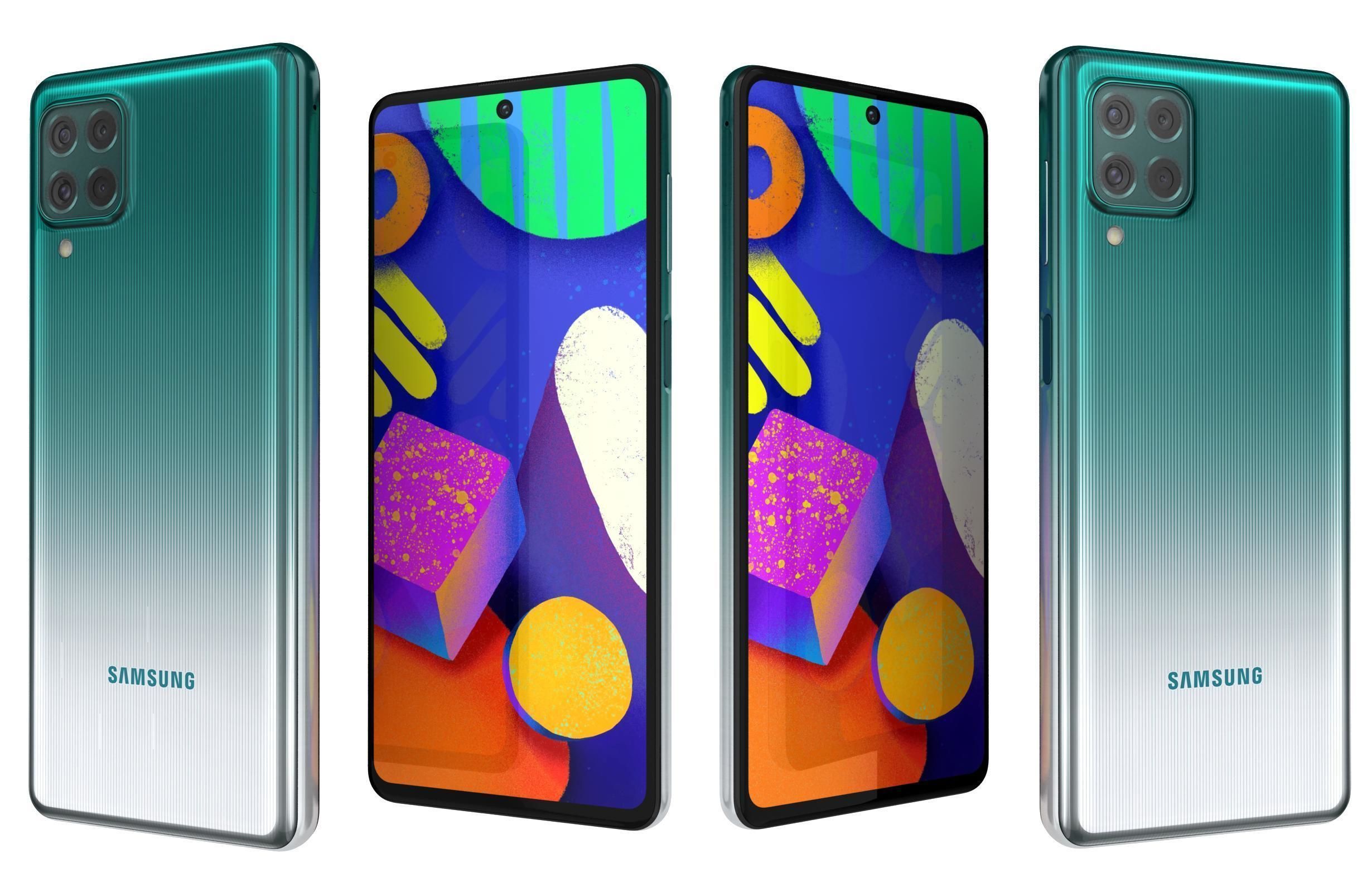 Samsung Galaxy F62 All Colors 3D model_22