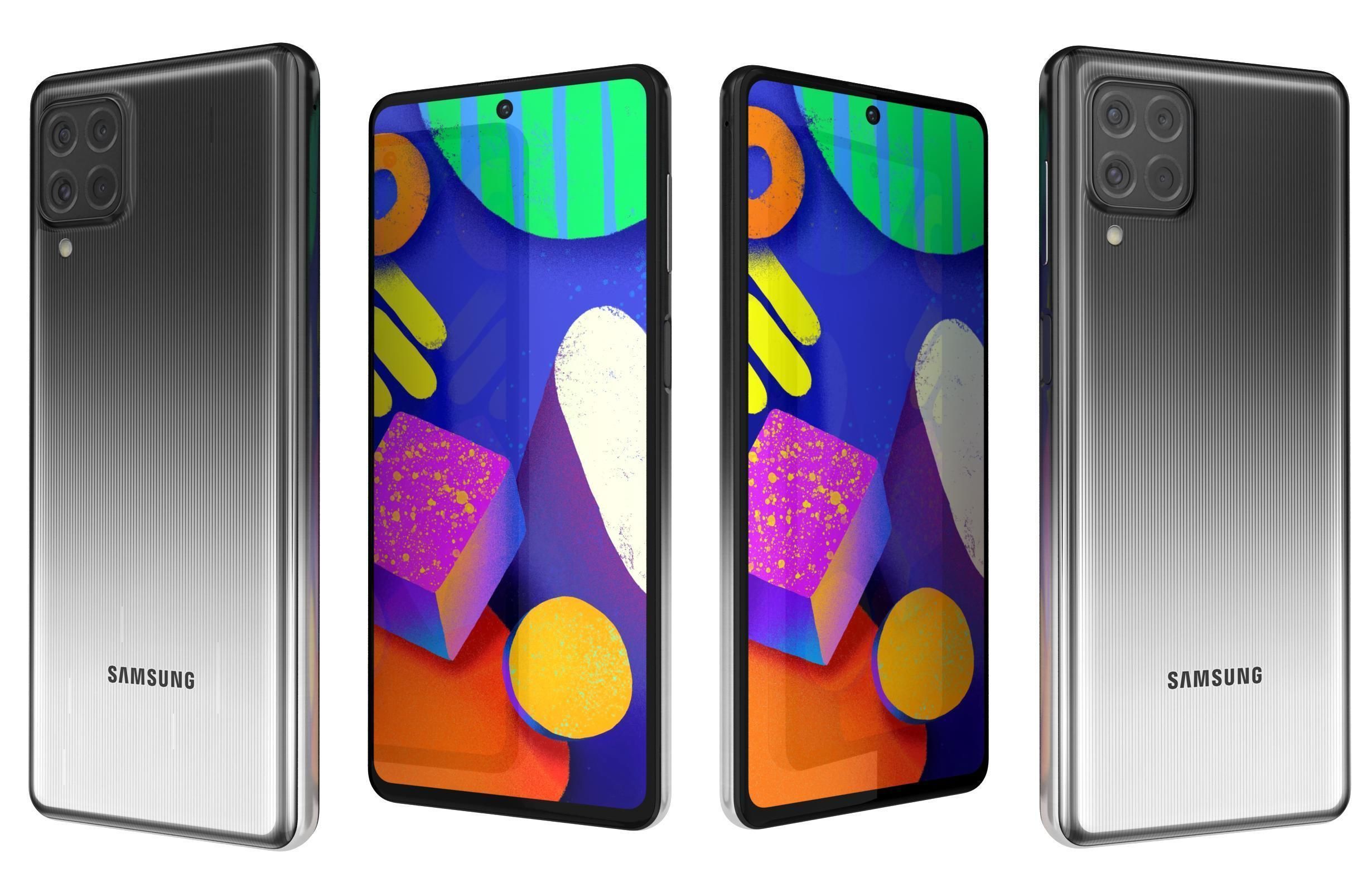 Samsung Galaxy F62 All Colors 3D model_30