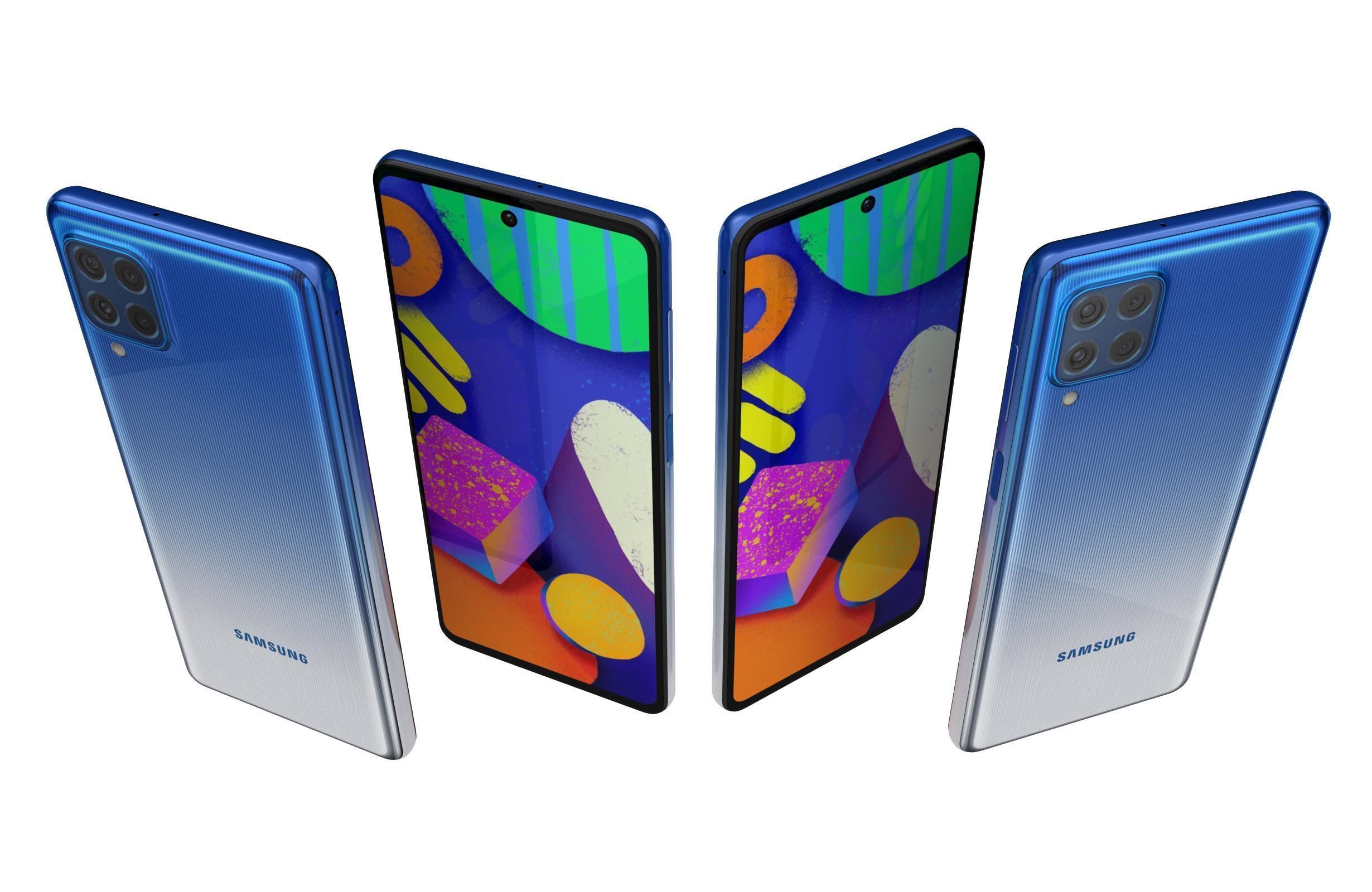 Samsung Galaxy F62 All Colors 3D model_7