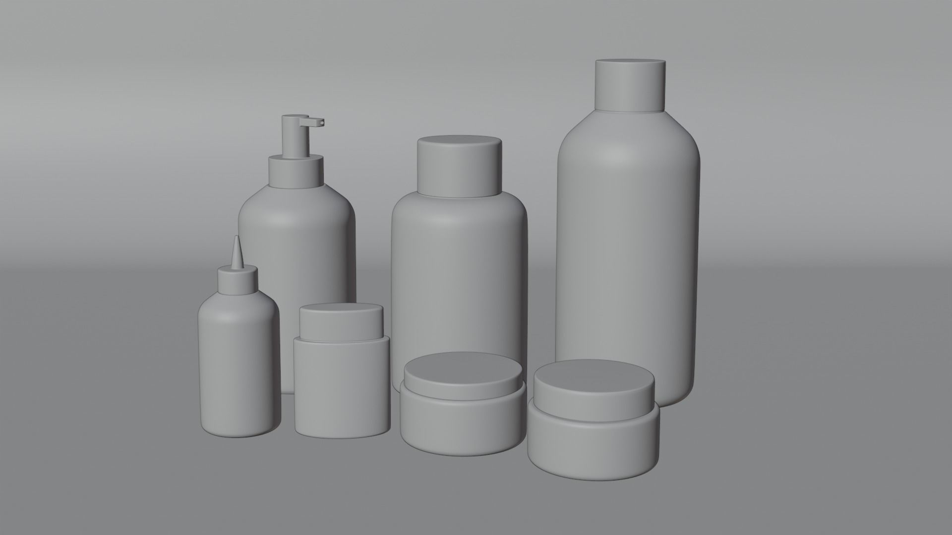 Cosmetic bottles 3D model_7
