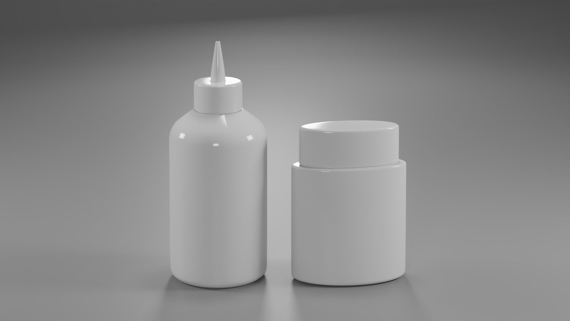 Cosmetic bottles 3D model_4