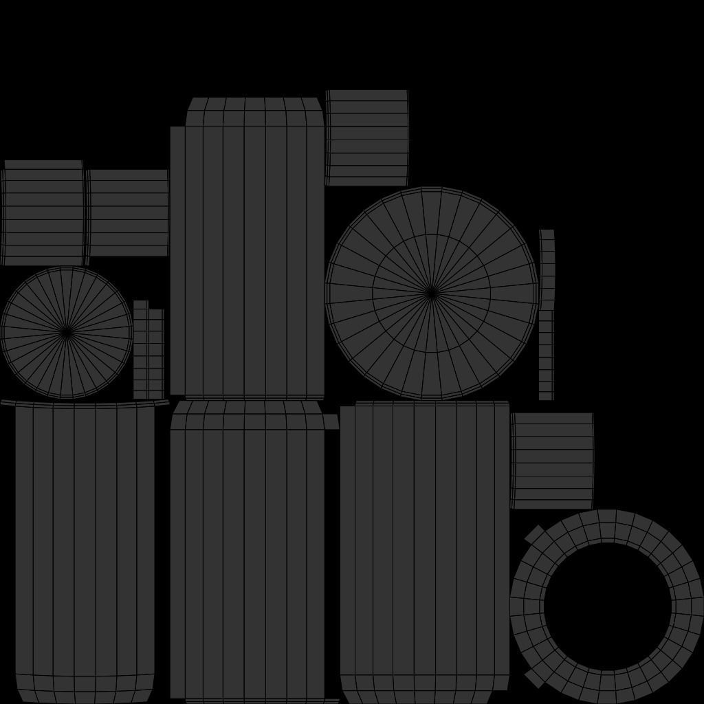 Cosmetic bottles 3D model_9