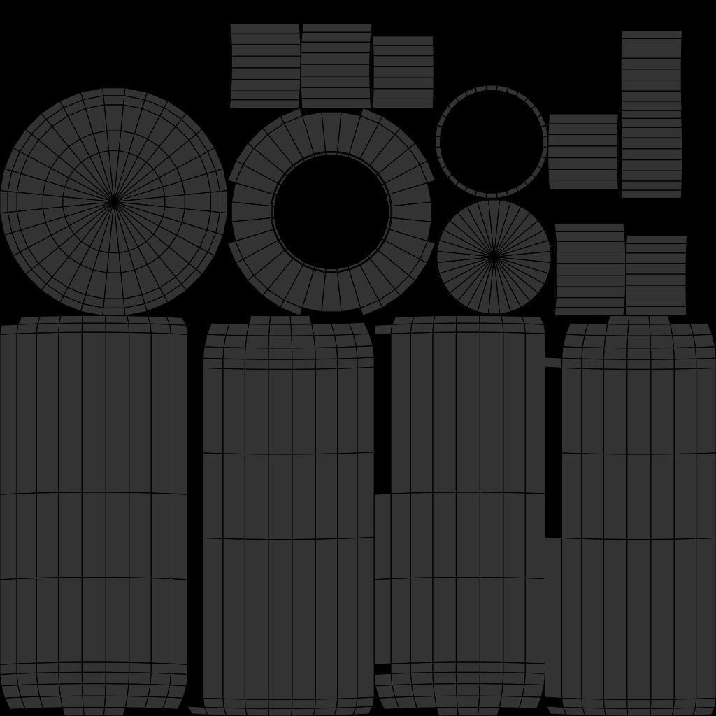 Cosmetic bottles 3D model_12