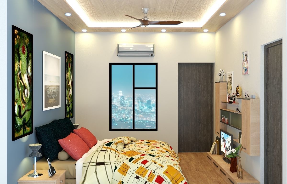 Modern House Exterior 3d Model Free low-poly 3D model_1