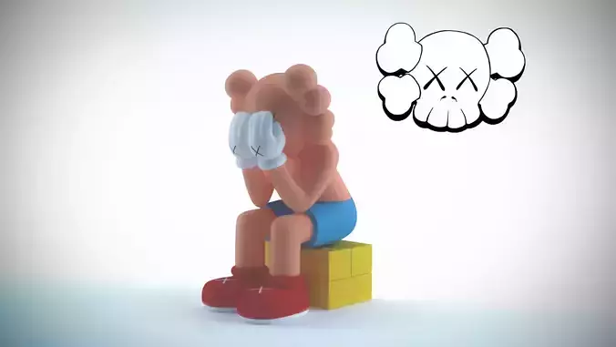 Kaws Sad 3D model