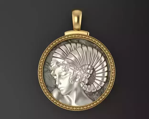 Aries Zodiac Sign Pendant 3D print model