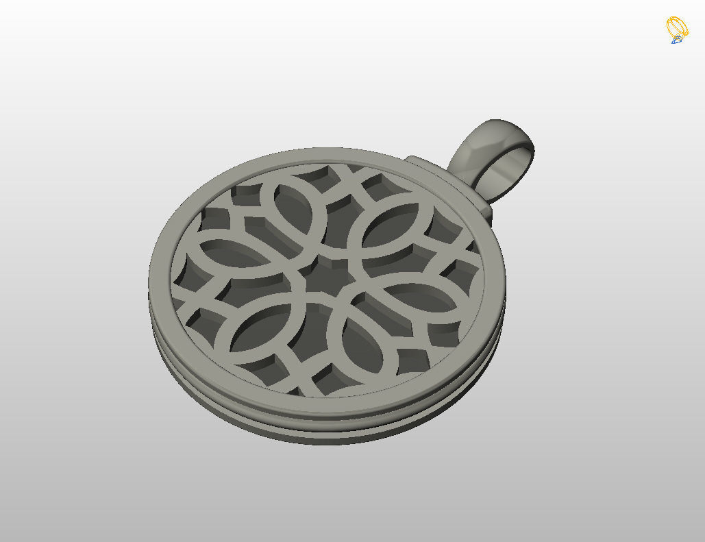 Aries Zodiac Sign Pendant 3D print model_43