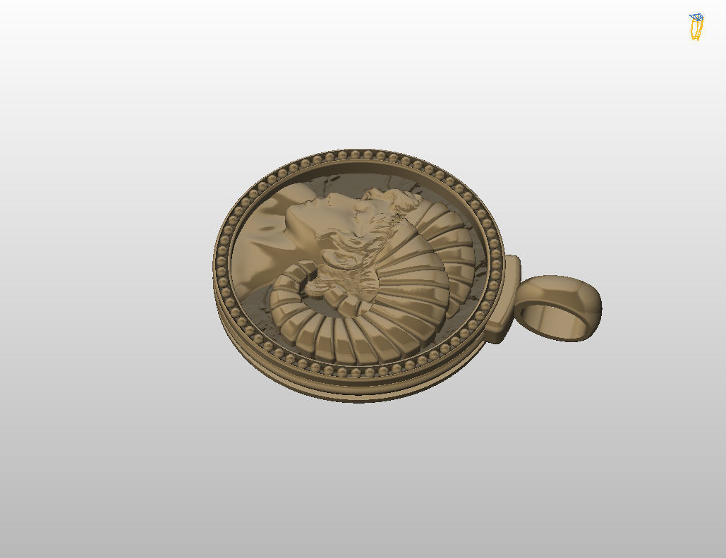 Aries Zodiac Sign Pendant 3D print model_24