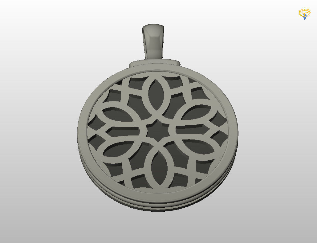 Aries Zodiac Sign Pendant 3D print model_42