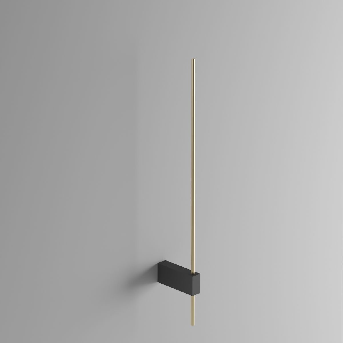 FINLIN wall light with gold pole 3D model_1
