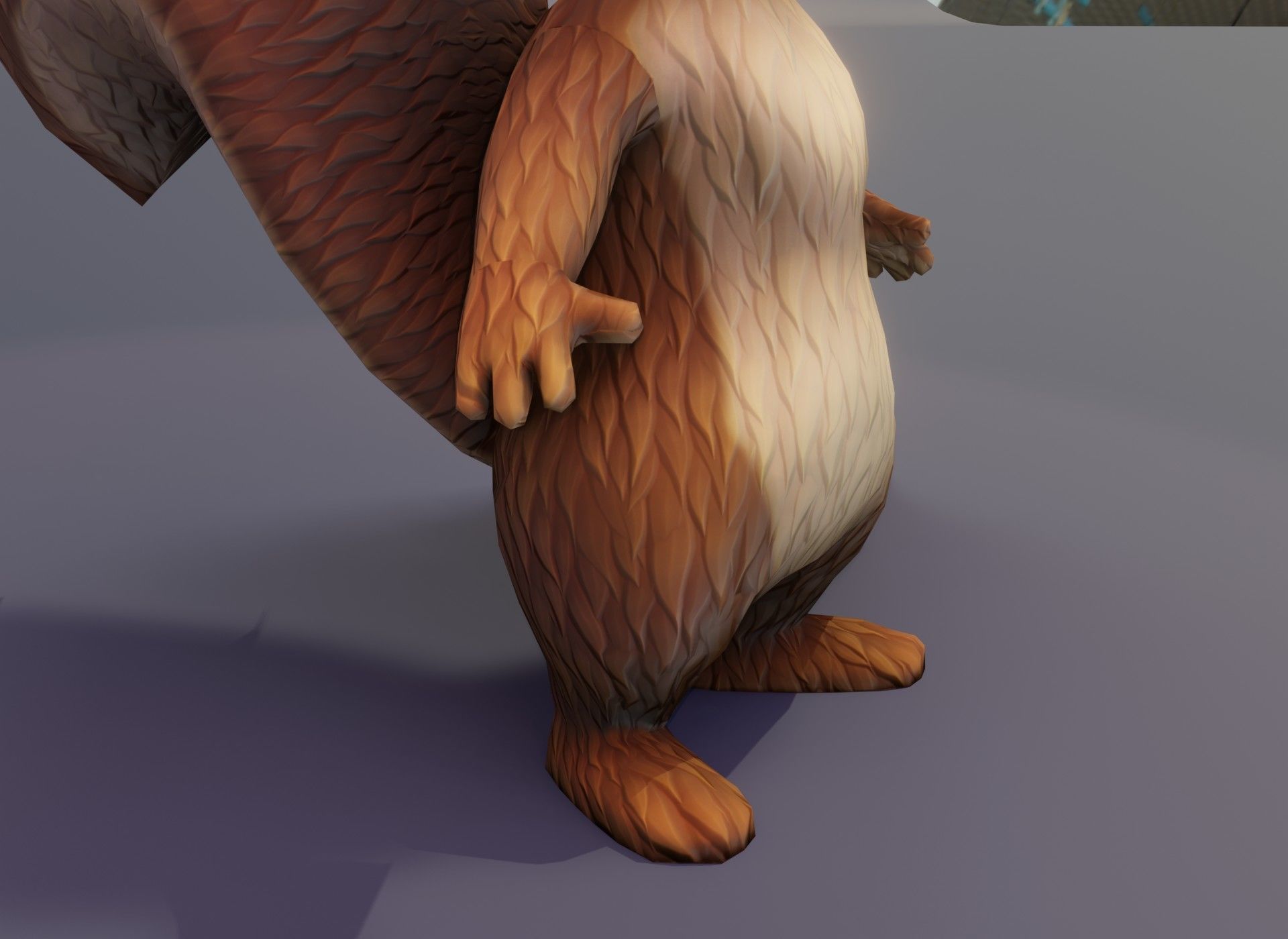 Cartoon Squirrel Animated 3D Model Low-poly 3D model_4