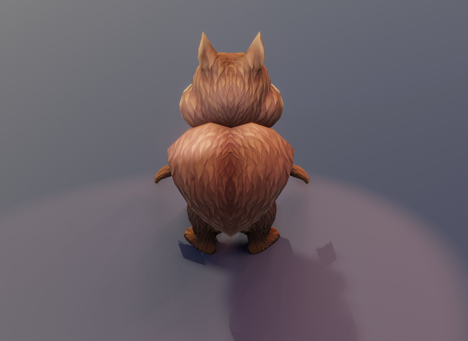 Cartoon Squirrel Animated 3D Model Low-poly 3D model_6