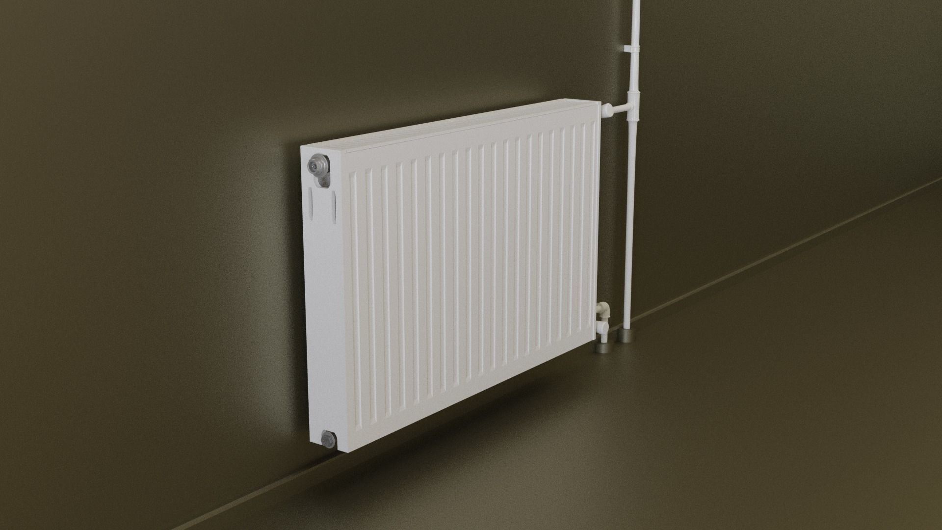 Radiator Panel - 3D Model Low-poly 3D model_3