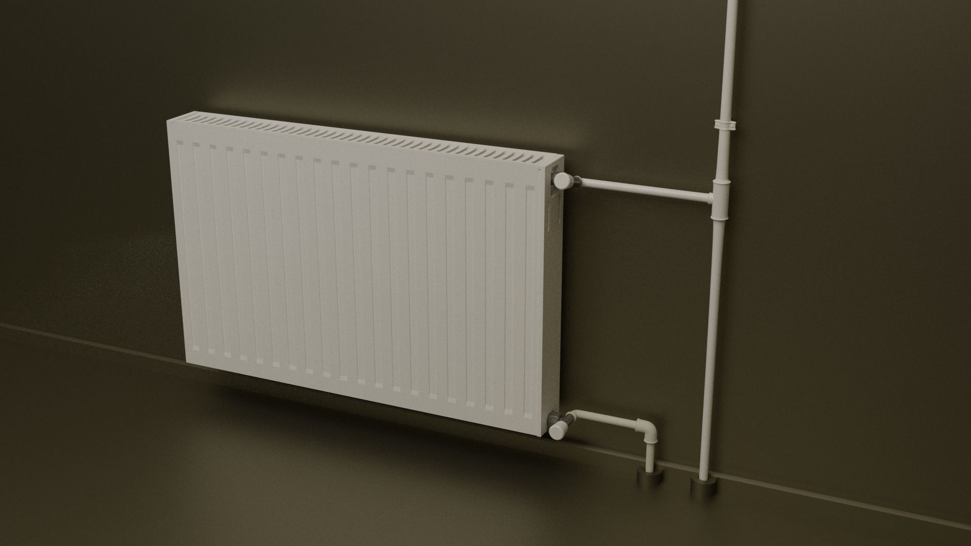 Radiator Panel - 3D Model Low-poly 3D model_1