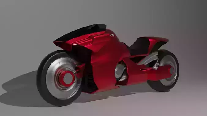 Cyberpunk style Motorbike