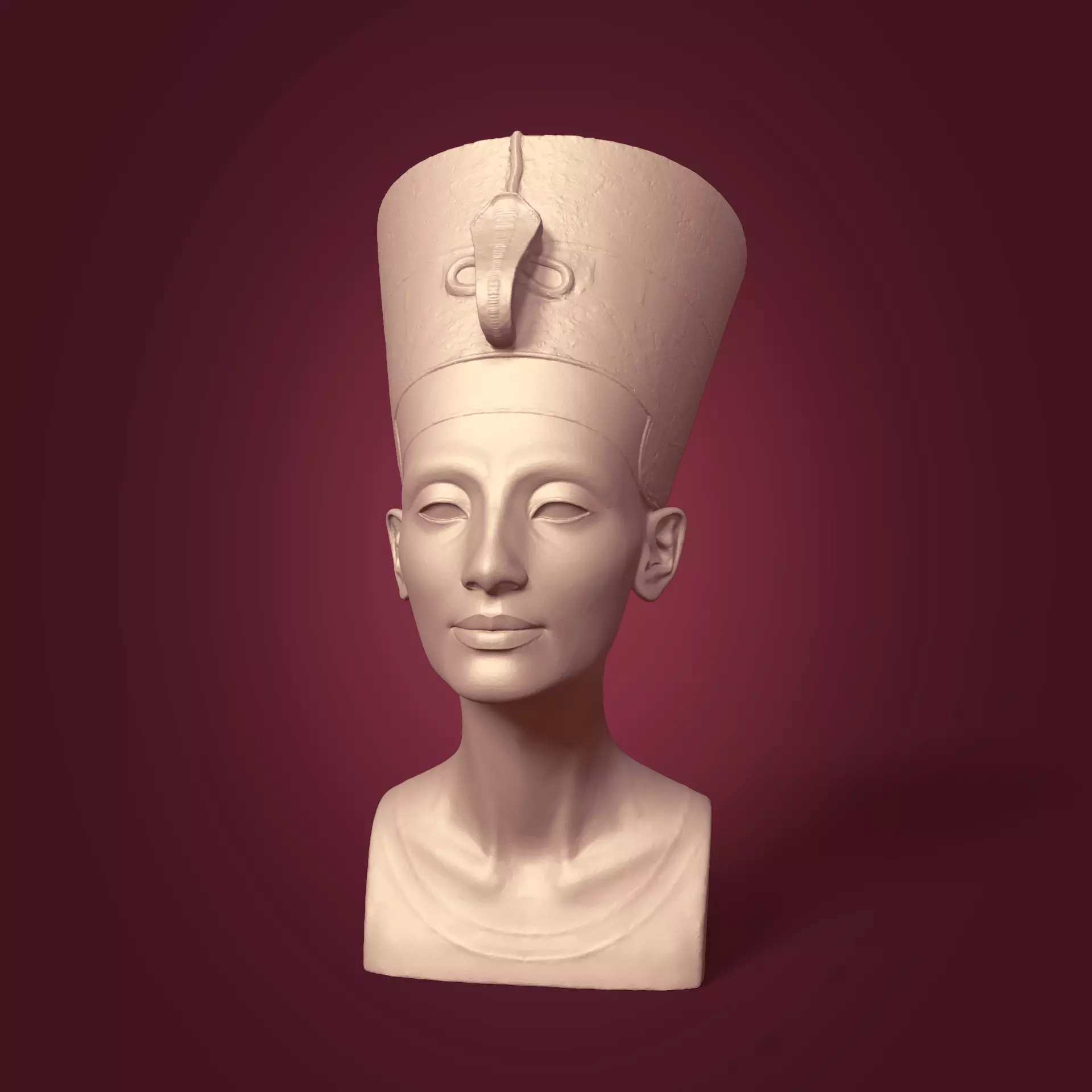 Restored Nefertiti Bust -- Ready for 3D Printing 3D print model