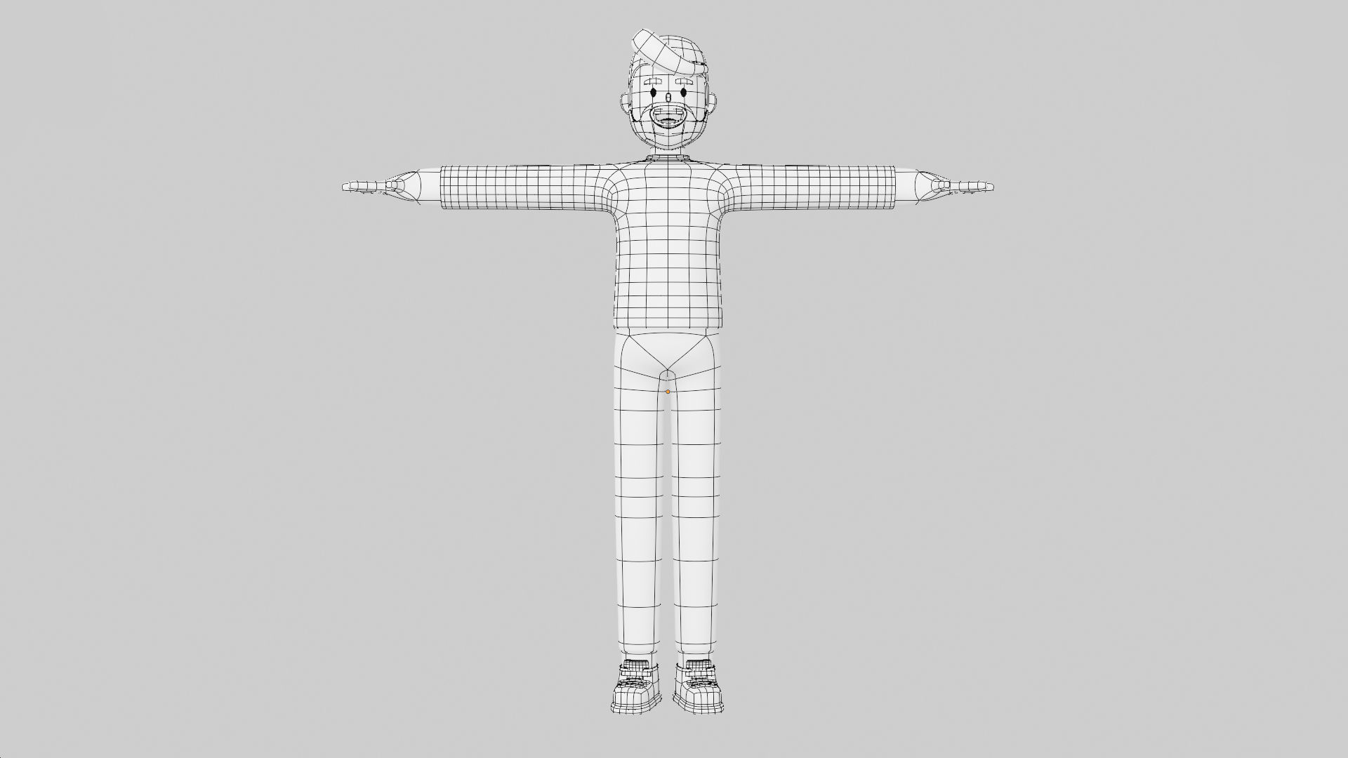 3D Model Man Full Body Cartoon Characters 3D model_7