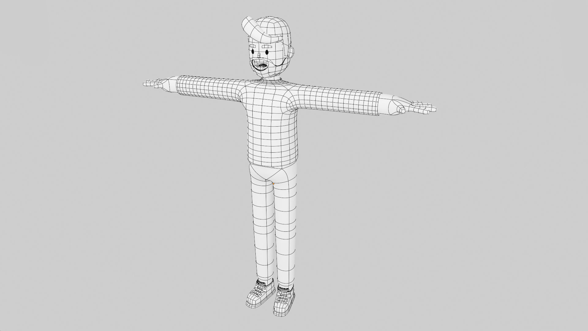 3D Model Man Full Body Cartoon Characters 3D model_9