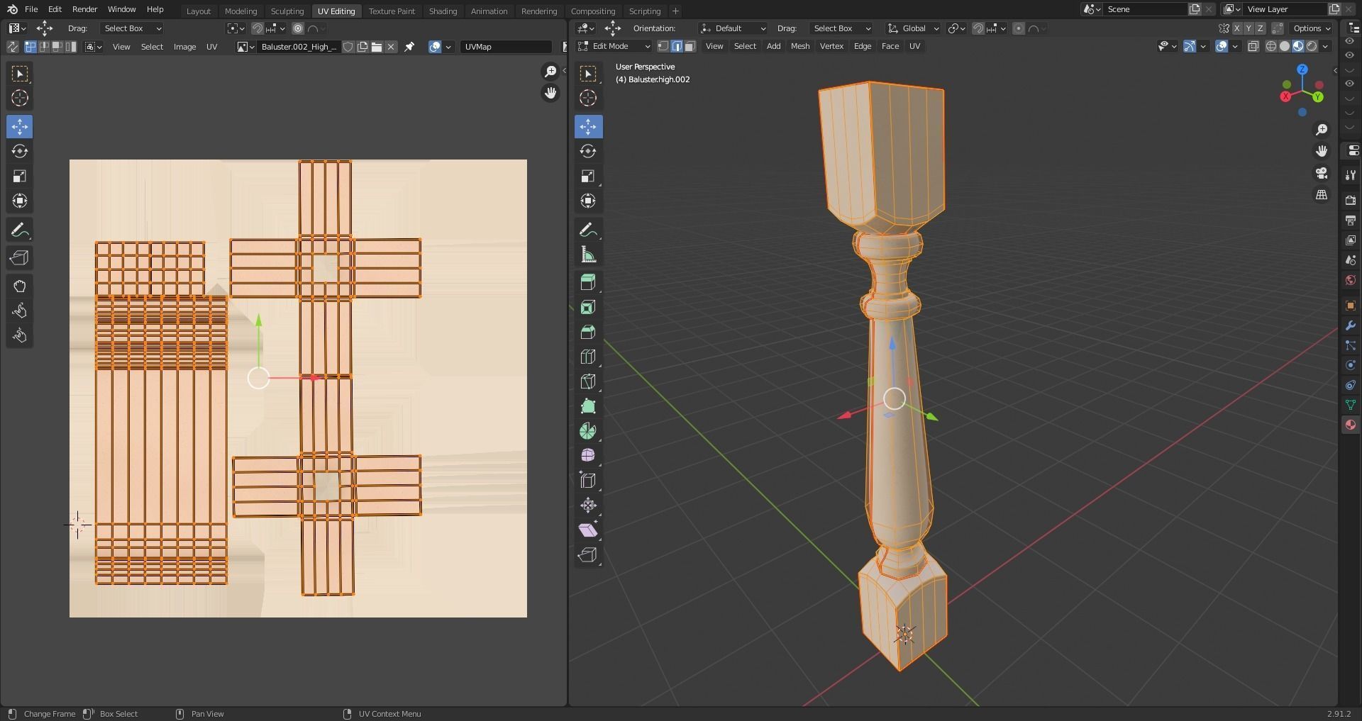 17 different models of Baluster and 11 different Smart Materials Free low-poly 3D model_63