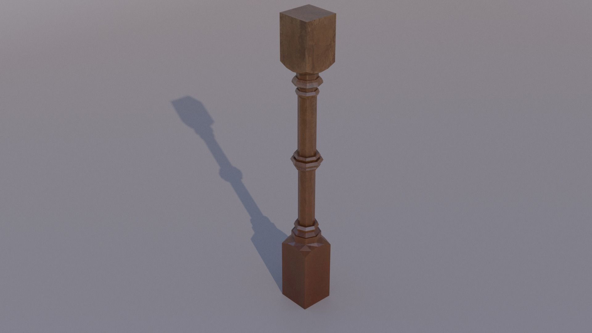 17 different models of Baluster and 11 different Smart Materials Free low-poly 3D model_34
