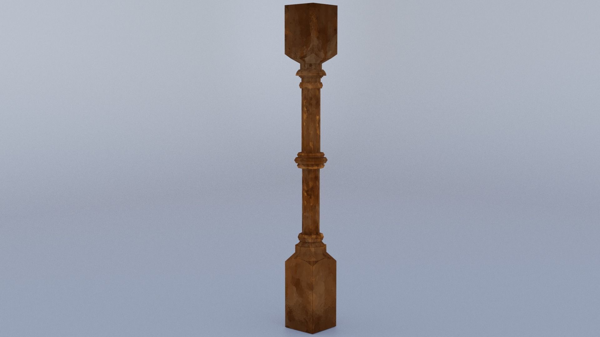 17 different models of Baluster and 11 different Smart Materials Free low-poly 3D model_38