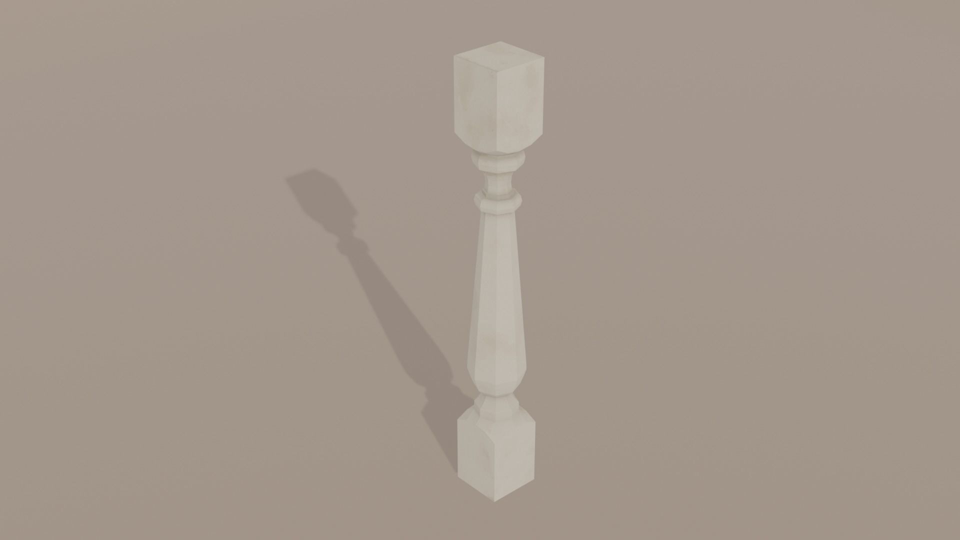 17 different models of Baluster and 11 different Smart Materials Free low-poly 3D model_52