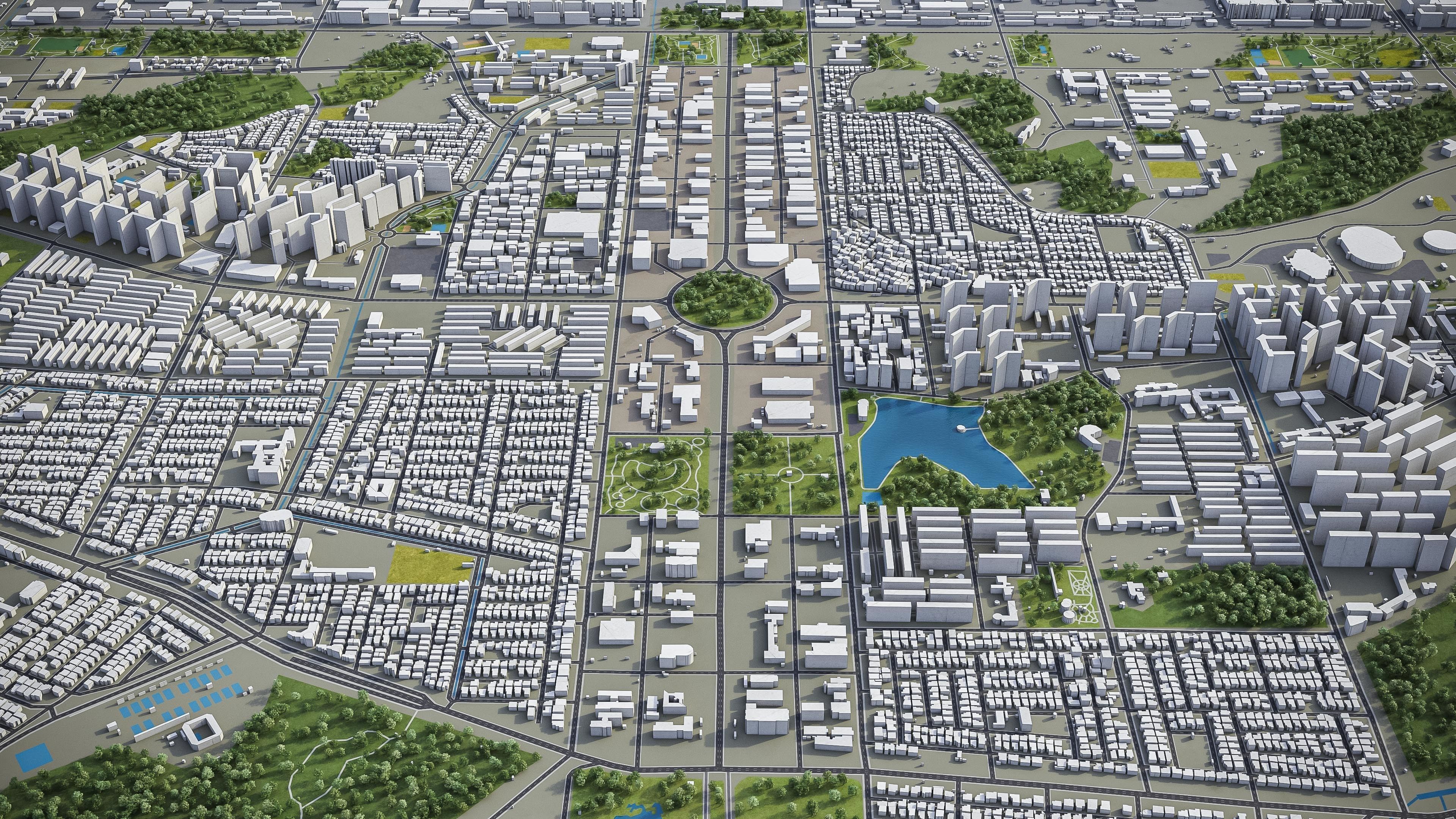 Changwon Low-poly 3D model_10