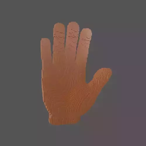 Voxel Style Hand v1 004