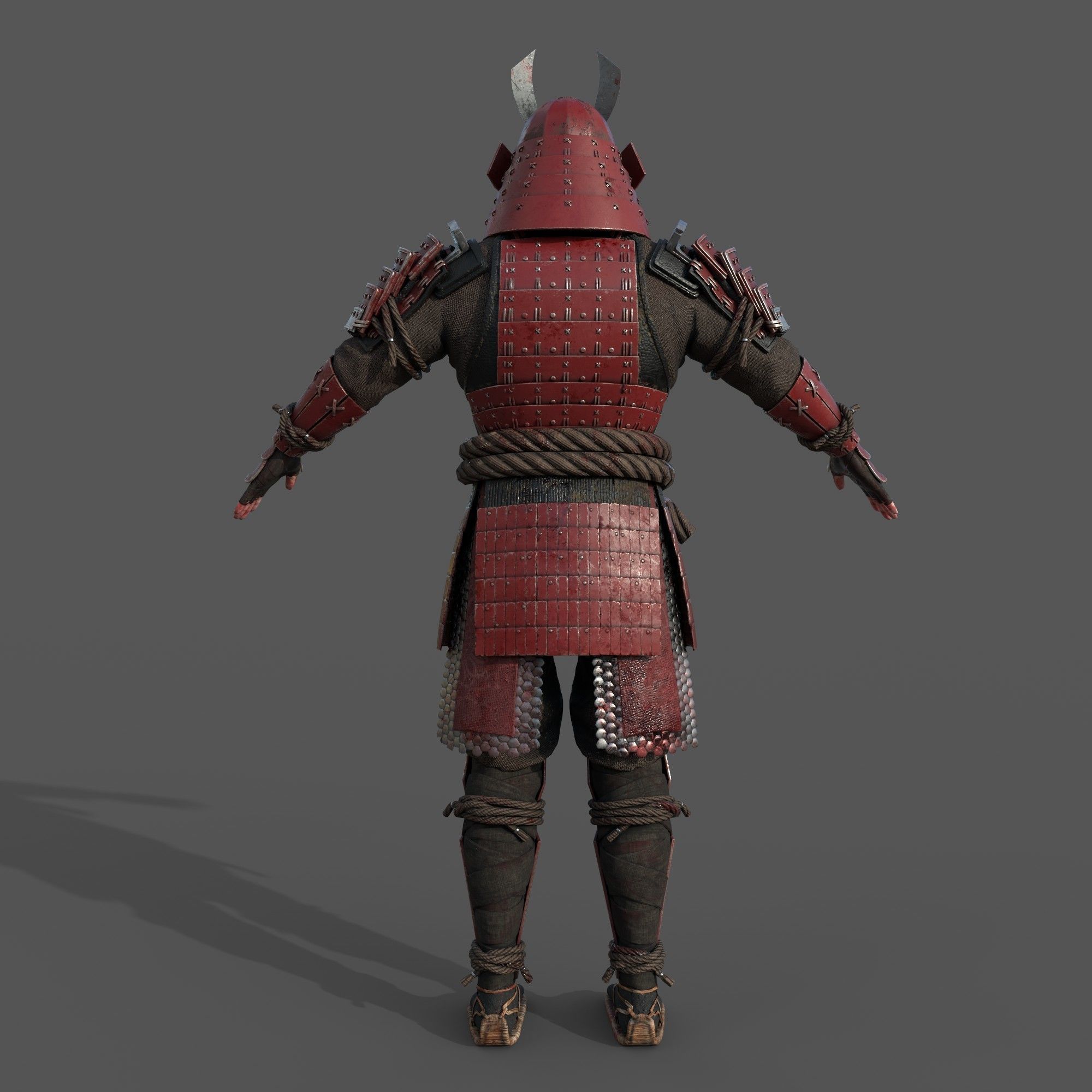 Samurai Armor 3D model_3